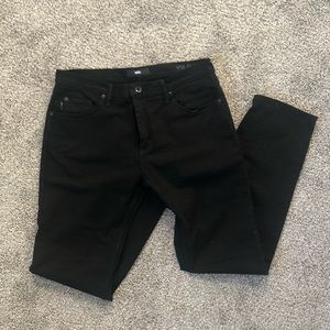 Men’s Vans slim fit black denim pants, never worn
